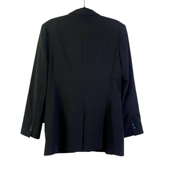 NORMA KAMALI Black Boyfriend Cut Blazer Jacket - Picture 12 of 16